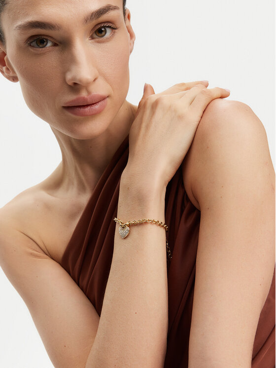 Guess Bransoletka JUBB05 214JW Złoty