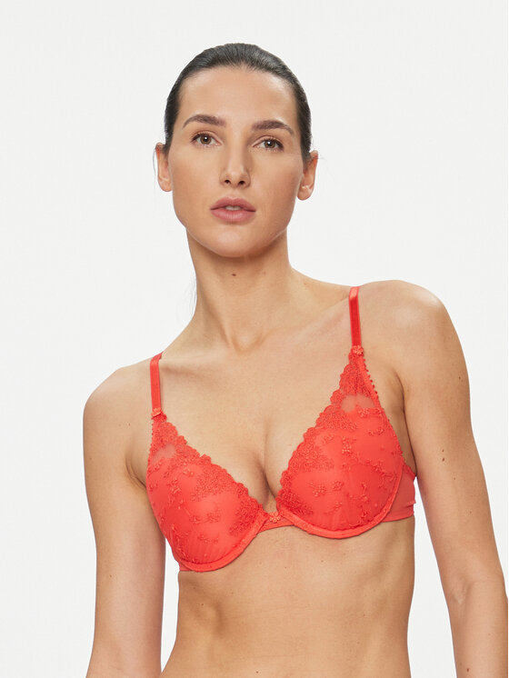 Passionata Biustonosz push-up White Nights P40690 Czerwony
