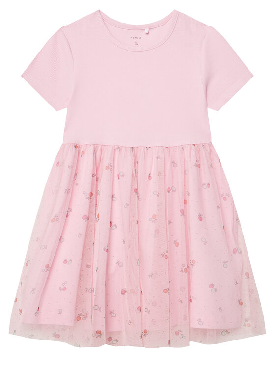 NAME IT Sukienka codzienna Hamina 13238152 Różowy Slim Fit
