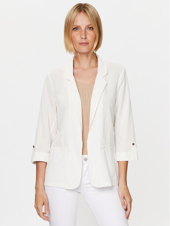 Vero Moda Marynarka Jesmilo 10279700 Biały Regular Fit