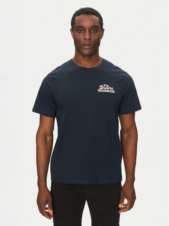 Element T-Shirt ELYZT00520 Granatowy Regular Fit
