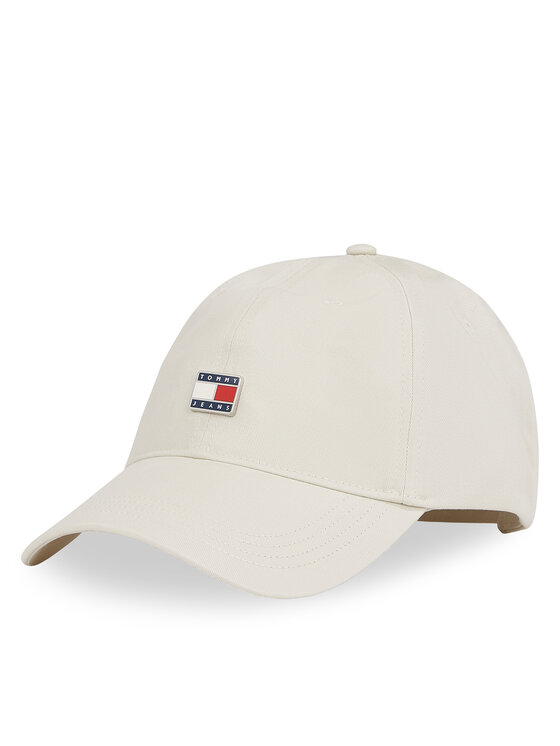top Tommy Jeans Czapka z daszkiem Tjw Heritage Plaque Cap AW0AW16986 Écru