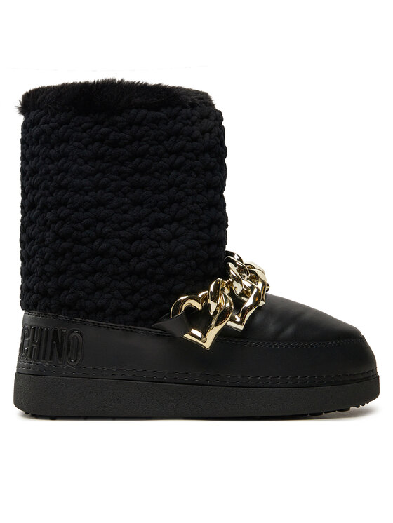 LOVE MOSCHINO Śniegowce JA24322G0LISI000 Czarny