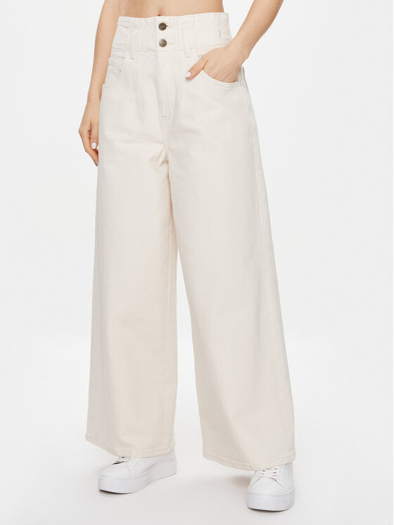 Lee Jeansy 112341379 Écru Straight Leg