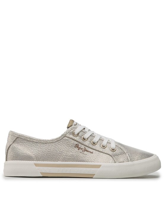 Pepe Jeans Tenisówki Brady Party W PLS31439 Złoty