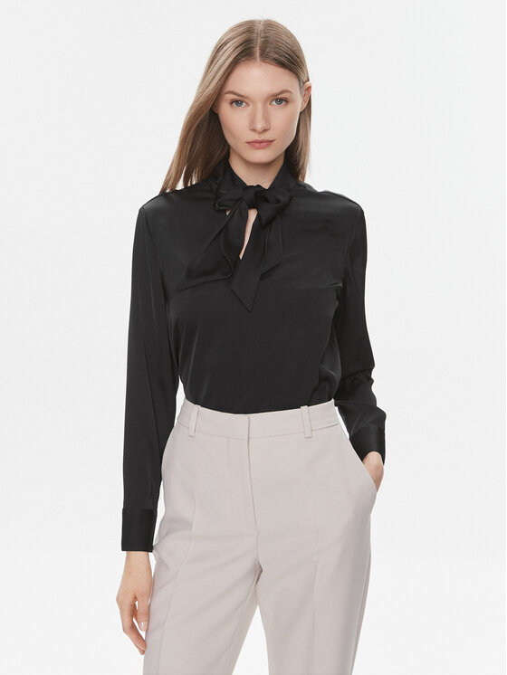 Calvin Klein Bluzka K20K206890 Czarny Regular Fit
