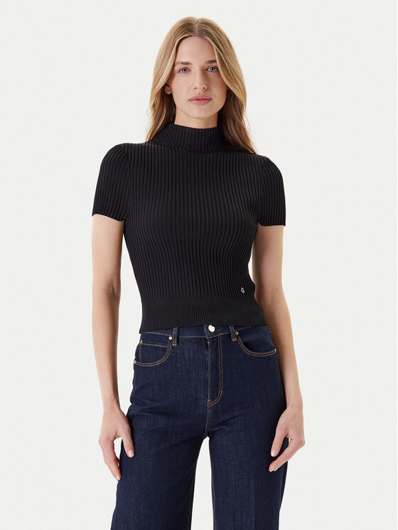 Guess Sweter W5YR04 Z0040 Czarny Regular Fit