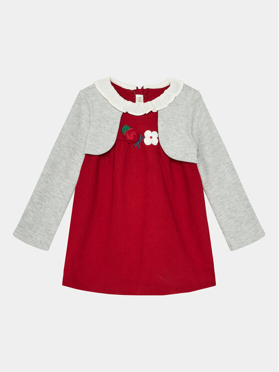 Mayoral Sukienka codzienna 2.843 Czerwony Regular Fit