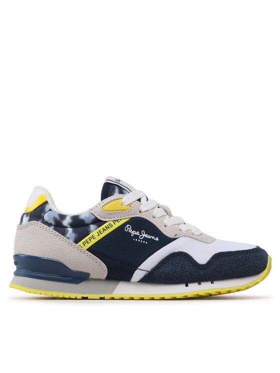 Pepe Jeans Sneakersy London B Brighton PBS30552 Niebieski