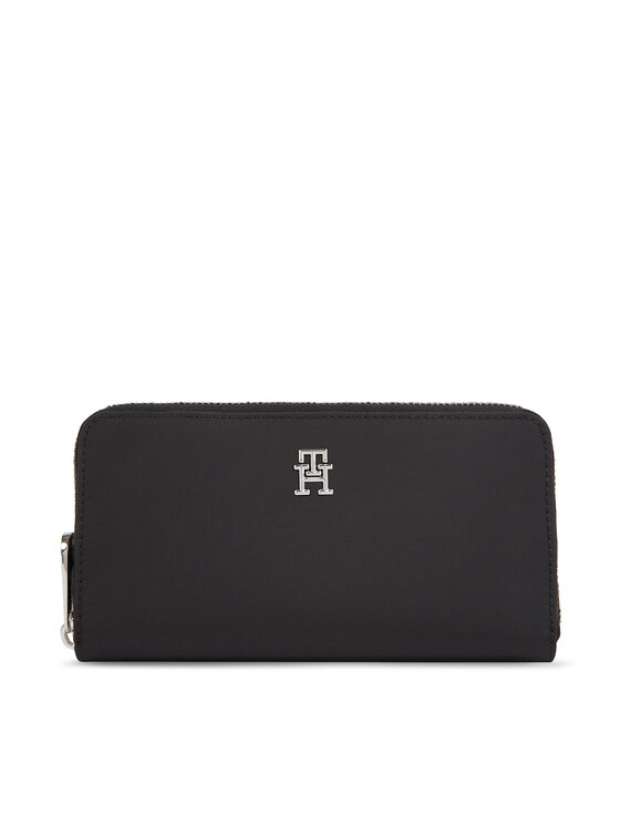 Tommy Hilfiger Duży Portfel Damski Poppy Th Large Za AW0AW15642 Czarny