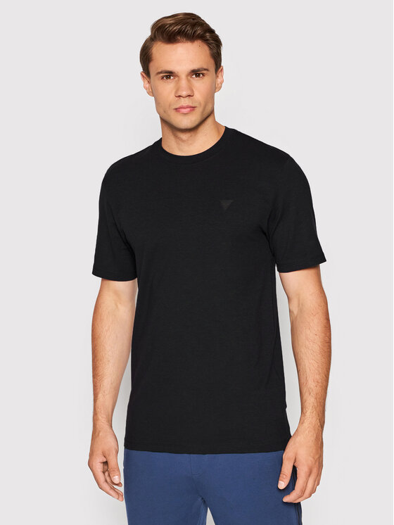 Guess T-Shirt Z2YI12 JR06K Czarny Regular Fit