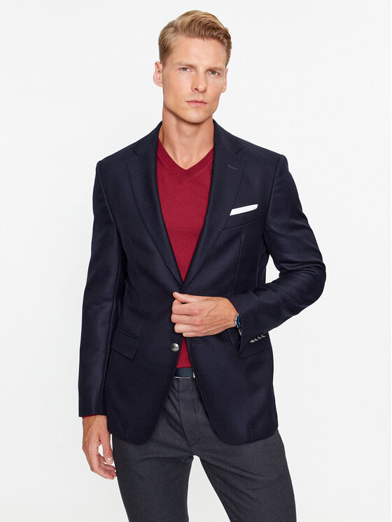 Boss Marynarka 50502974 Granatowy Regular Fit