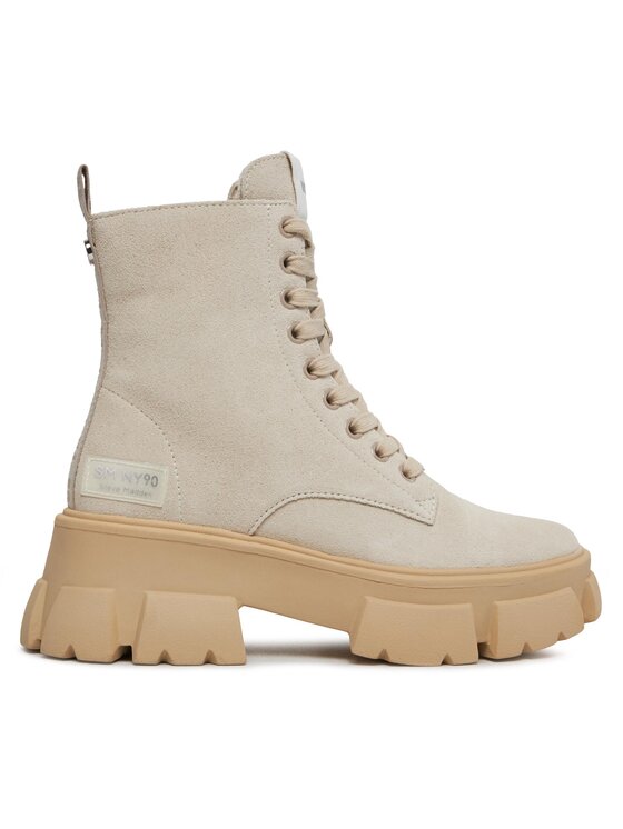 Steve Madden Trapery Tanker Bootie SM11001261 SM11001261-846 Beżowy