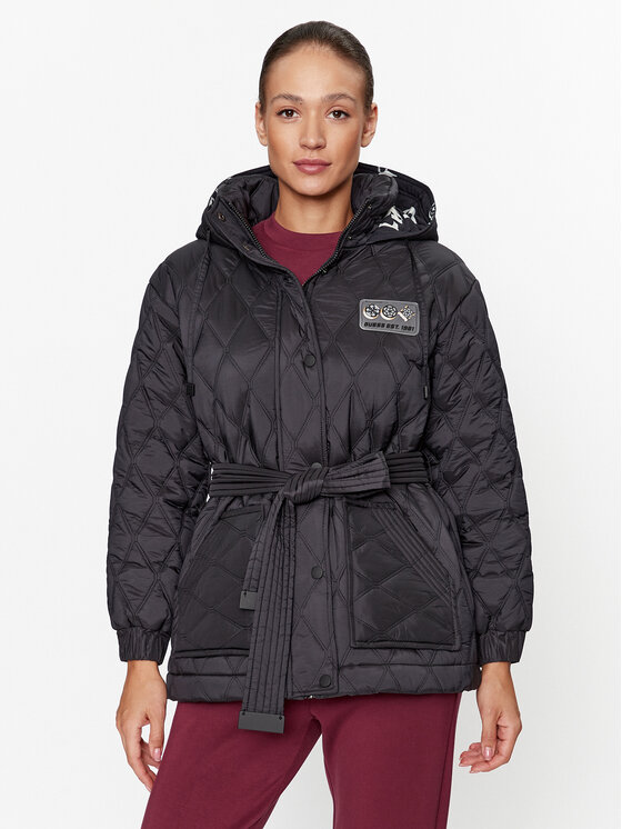 Guess Płaszcz zimowy V3BL02 WFS82 Czarny Regular Fit