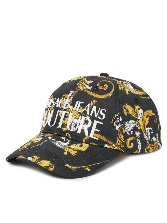 Versace Jeans Couture Czapka z daszkiem 78VAZK10 Czarny