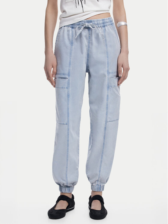 Desigual Jeansy Georgia 25SWDD42 Niebieski Loose Fit