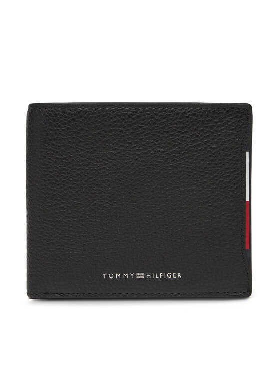 Tommy Hilfiger Portfel męski Central Cc And Coin AM0AM13514 Czarny