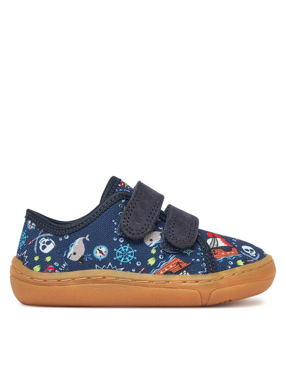 Froddo Kapcie Barefoot Canvas G1700379-29 M Granatowy