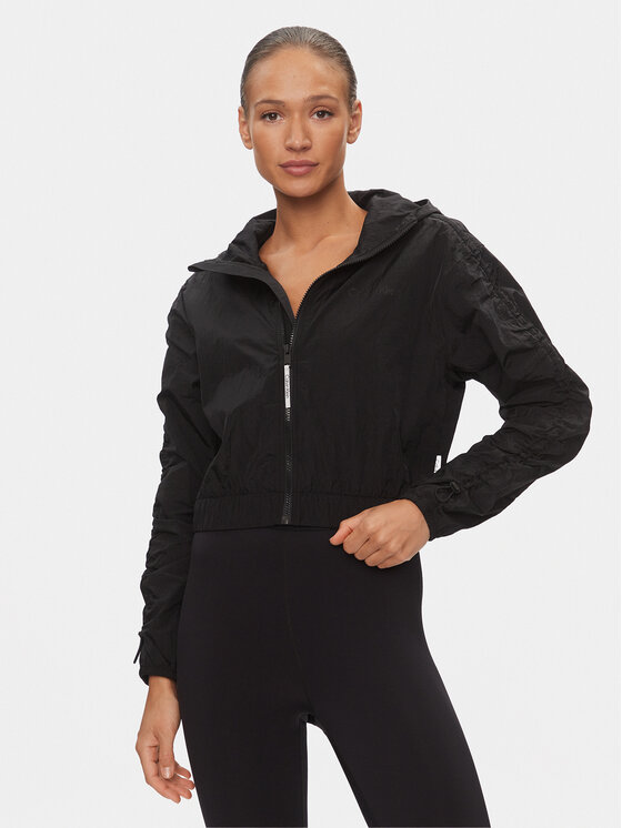Calvin Klein Performance Wiatrówka 00GWS4O515 Czarny Relaxed Fit