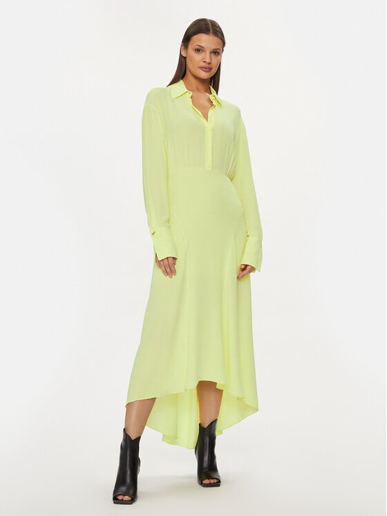 Patrizia Pepe Sukienka codzienna 8A1271/A8I1-G568 Żółty Regular Fit