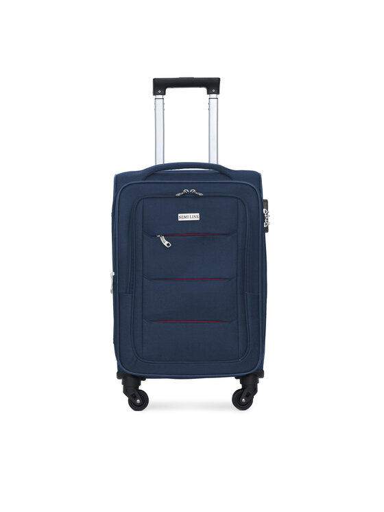 Semi Line Walizka średnia T5683-1 Granatowy