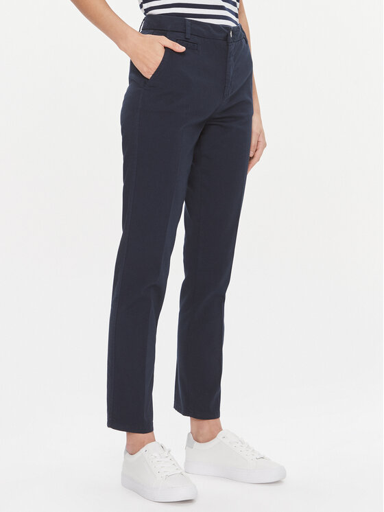 United Colors Of Benetton Chinosy 4GD7DF061 Granatowy Regular Fit