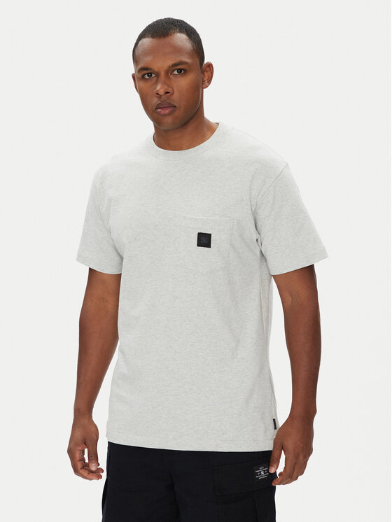 DC T-Shirt ADYKT03246 Szary Regular Fit