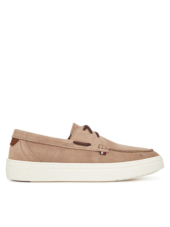 Tommy Hilfiger Półbuty Modern Light Hybrid Suede Boat S FM0FM05352 Brązowy