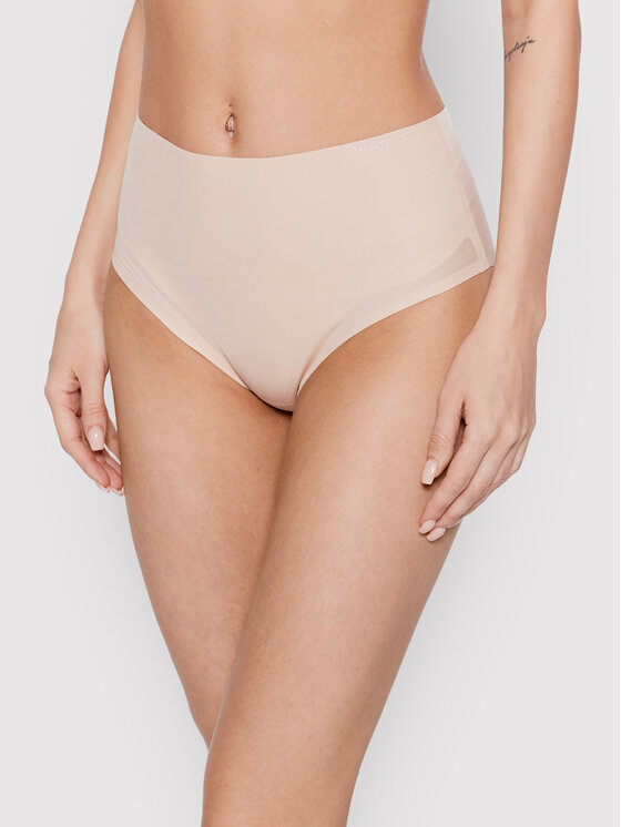 Chantelle Figi klasyczne z wysokim stanem Pure Light C10M80 Beżowy