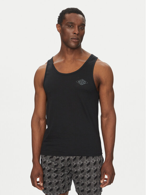 HUGO Tank top Jo 50540080 Czarny Regular Fit