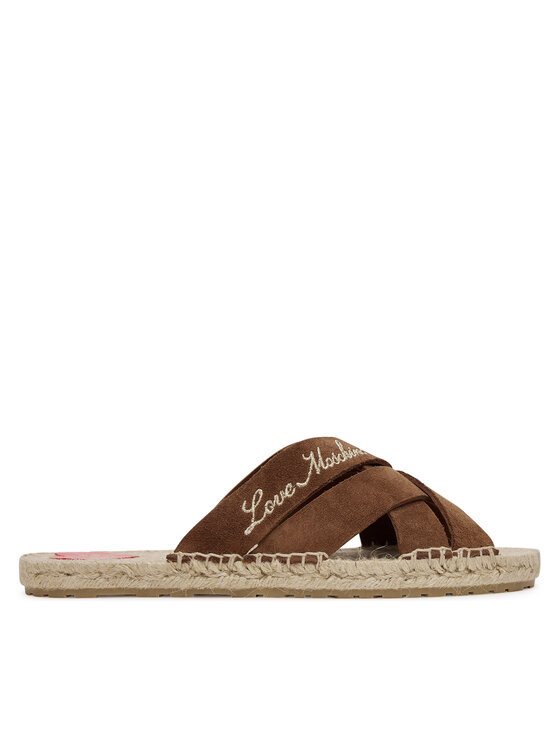 LOVE MOSCHINO Klapki JA28362G0MIG0300 Brązowy