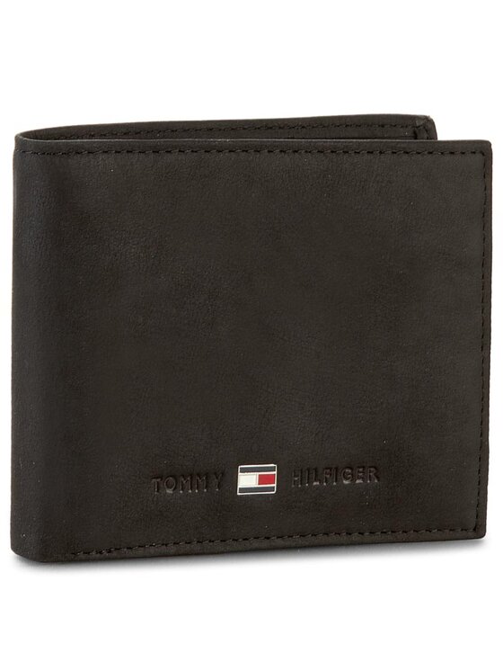 Tommy Hilfiger Duży Portfel Męski Johnson Mini Cc Wallet AM0AM00663 Czarny