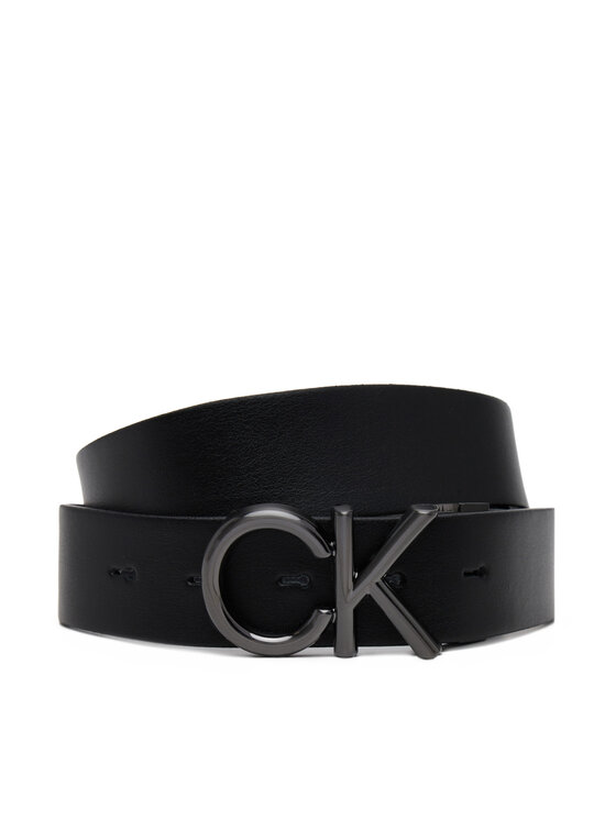 Calvin Klein Pasek Męski Adj/Rev Ck Metal Bombe Mono 35Mm K50K512829 Czarny