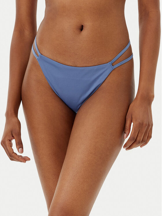 Calvin Klein Swimwear Dół od bikini KW0KW02828 Niebieski
