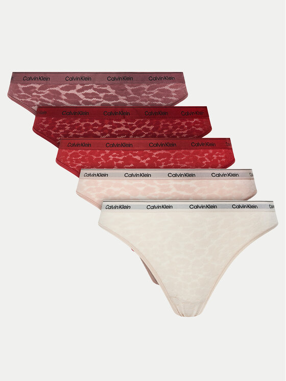 Calvin Klein Underwear Komplet 5 par fig klasycznych 000QD5253E Kolorowy