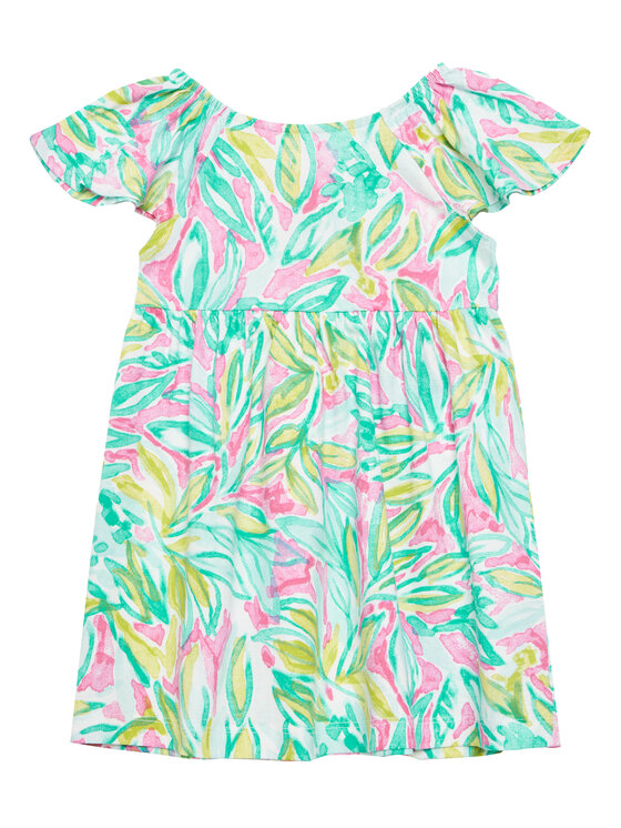 United Colors Of Benetton Sukienka letnia 34VAGV010 Kolorowy Relaxed Fit