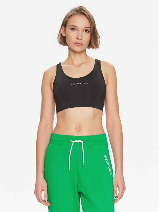 Tommy Hilfiger Biustonosz sportowy Essentials WW0WW41081 Czarny