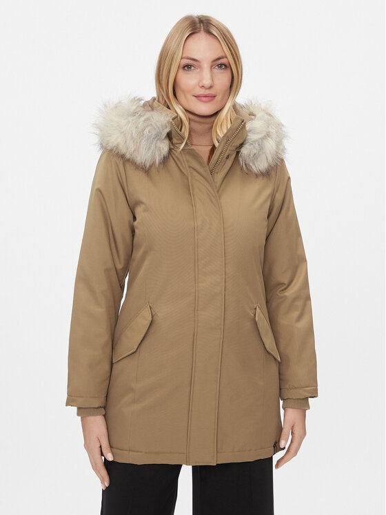 ONLY Parka 15300633 Brązowy Regular Fit