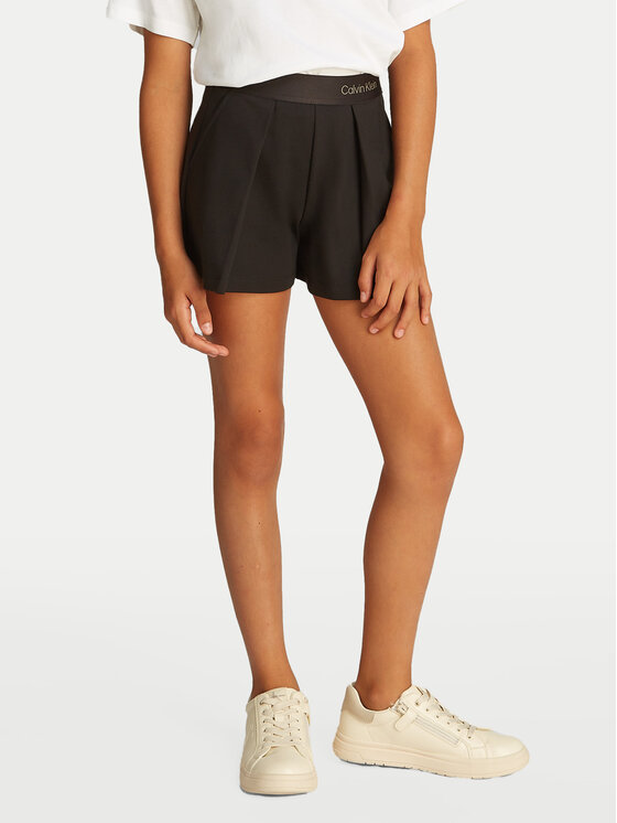 Calvin Klein Jeans Szorty materiałowe Punto IG0IG02880 Czarny Regular Fit