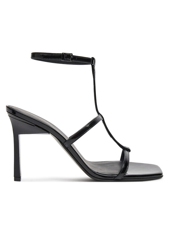 Calvin Klein Sandały Heel Gladi Sandal 90 Pat HW0HW02312 Czarny