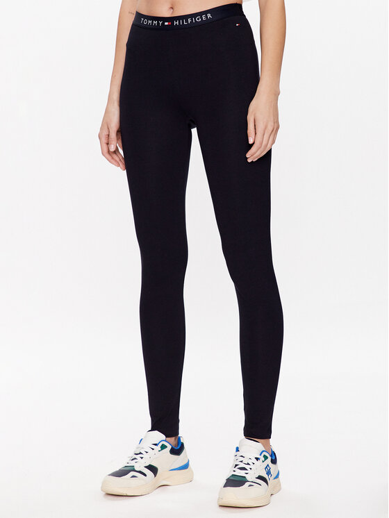 Tommy Hilfiger Legginsy UW0UW04524 Granatowy Slim Fit
