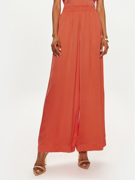 ViCOLO Spodnie materiałowe TB0034 Pomarańczowy Relaxed Fit