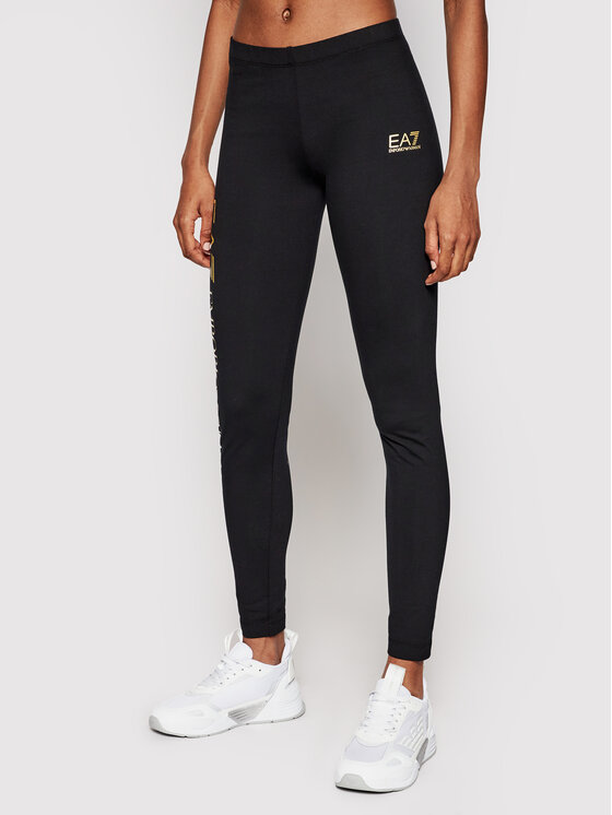 EA7 Emporio Armani Legginsy 8NTP63 TJ01Z 0200 Czarny Slim Fit