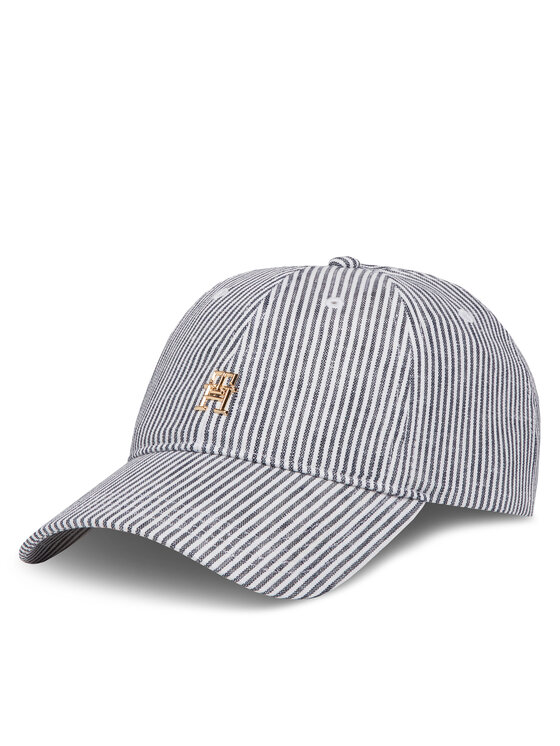 Tommy Hilfiger Czapka z daszkiem Premiu Beach AW0AW17141 Niebieski