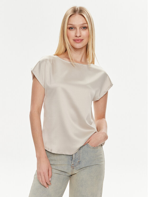 Vero Moda Bluzka Merle 10305151 Écru Regular Fit