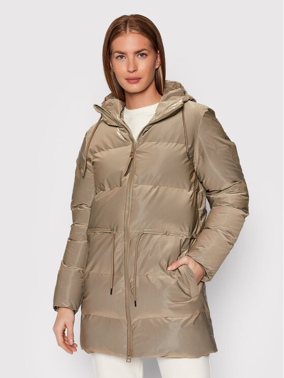 Rains Kurtka zimowa Unisex 1537 Beżowy Regular Fit