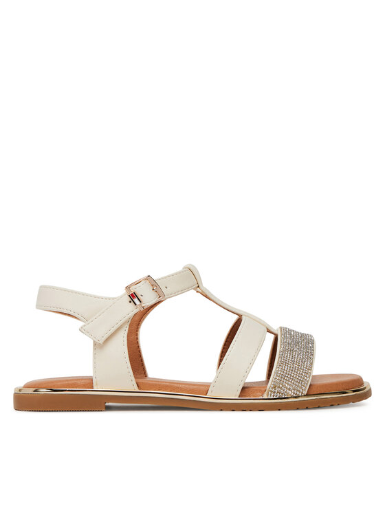 Tommy Hilfiger Sandały T3A2-33780-0371 M Écru