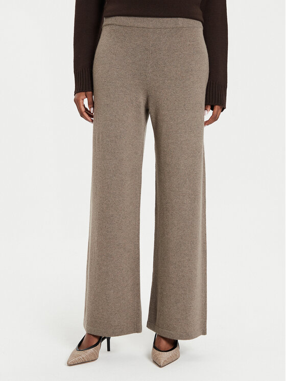 Weekend Max Mara Spodnie materiałowe Tennis 2425336012 Beżowy Regular Fit