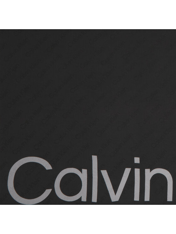 Calvin Klein Chusta Aop Logo Jaquard Scarf 130X130 K60K611125 Czarny
