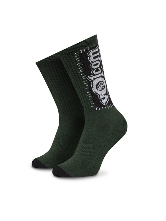 Volcom Skarpety wysokie unisex Ent D6312502 Zielony
